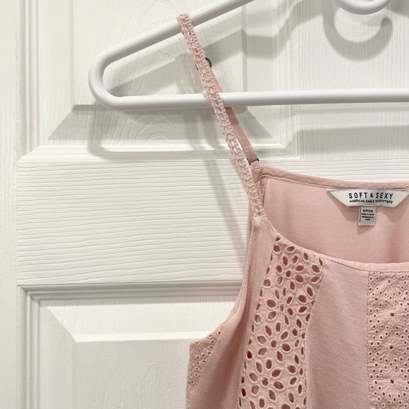 American Eagle Outfitters Soft and Sexy Eyelet Tank Top - Picture 4 of 16